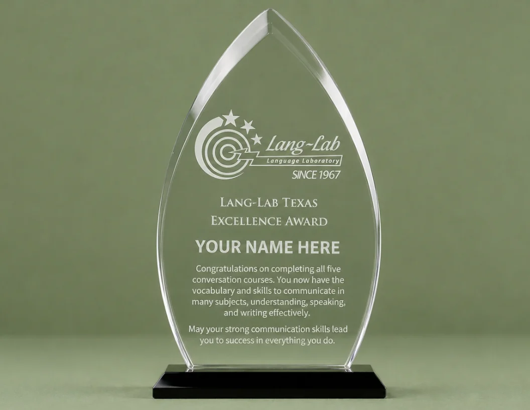 Premio a la Excelencia de Lang-Lab Texas